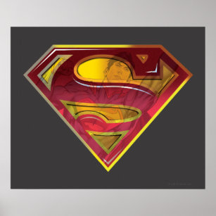 Pôster Superman S-Shield   Logotipo Reflexo