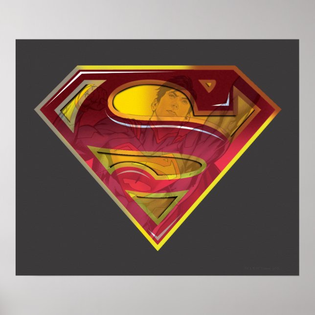 Pôster Superman S-Shield | Logotipo Reflexo (Frente)