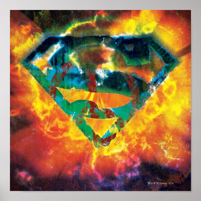 Poster Superman S-Shield | Peace Stamped Logo (Frente)