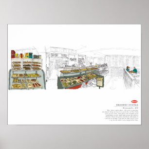Poster supermercado fino dos broders