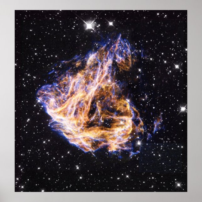 Pôster Supernova da NASA remanescente na foto espacial (Frente)