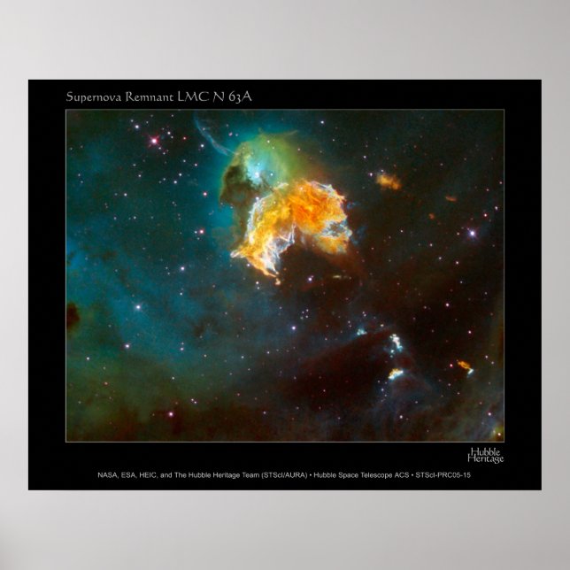 Poster SupernovaRemnant-LMC-N63A-2005-15 (Frente)