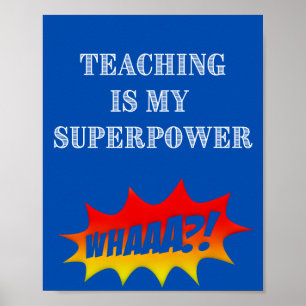 Poster Superpoderes de Professores