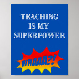 Poster Superpoderes de Professores