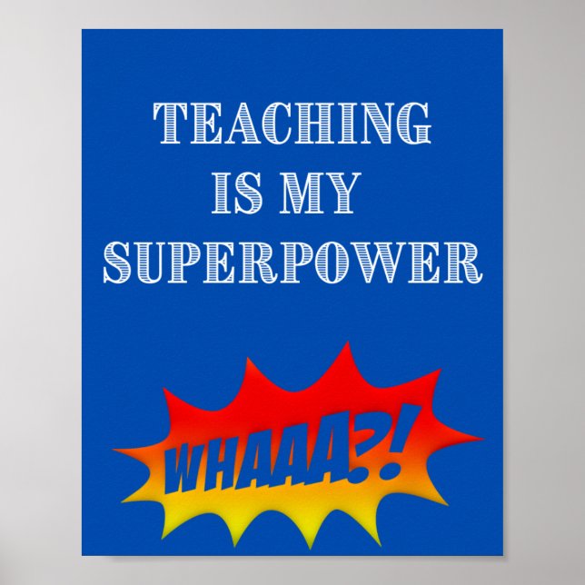 Poster Superpoderes de Professores (Frente)