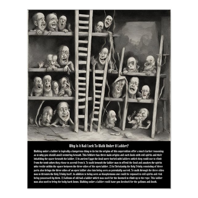 Pôster Superstição da Escada (Frente)