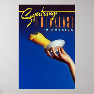 Poster Supertramp 1979 Breakfast in America US Promo