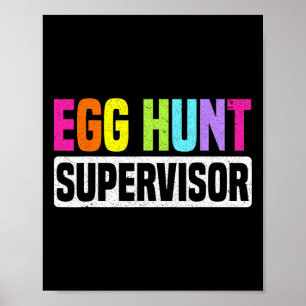 Poster Supervisora de Caça aos Ovos Festa Divertida de Ca