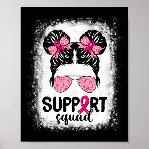 Poster Suportar Cancer da Mama do Guerreiro Rosa-Rosa-Tro