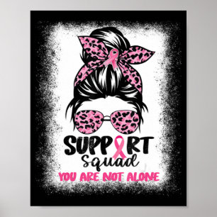 Poster Suportar Cancer da Mama do Guerreiro Rosa-Rosa-Tro