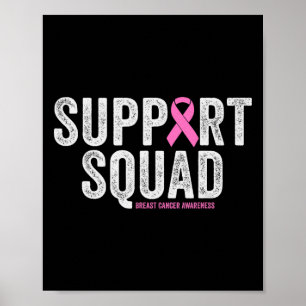 Poster Suportar Consciência do Cancer da Mama do Guerreir