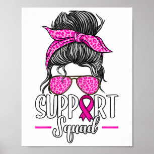 Poster Suportar Consciência do Cancer de Arma do Esquadrã