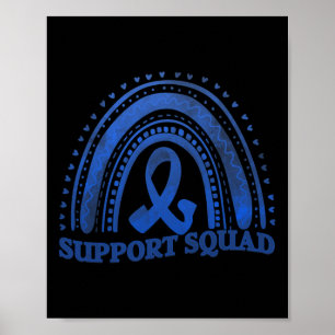 Poster Suportar Faixa Azul de Consciência da Diabetes