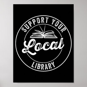 Poster Suportar o Magnet da Biblioteca Local