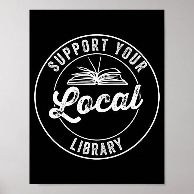 Poster Suportar o Magnet da Biblioteca Local (Frente)
