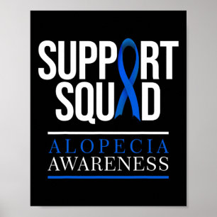 Poster Suportar Perda de Cabelo de Sensibilização de Esqu