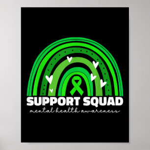 Poster Suportar saúde mental no esquadrão verde