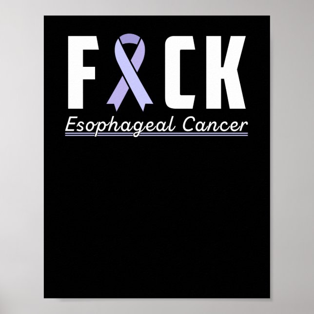 Poster Suporte à conscientização do Cancer esofágico (Frente)