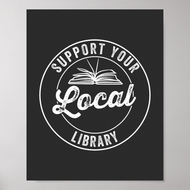 Poster suporte a sua biblioteca local (Frente)