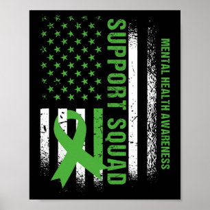 Poster Suporte ao Esquadrão de Saúde Mental Sensibilizaçã