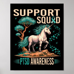 Poster Suporte ao Guerreiro de Saúde Mental Ptsd Conscien