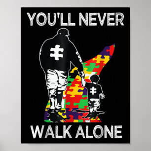 Poster Suporte ao Pai Autism Sozinho Quebra-cabeça Você n