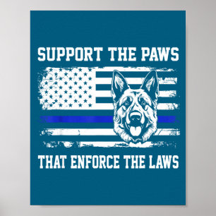 Poster Suporte As Patas Que Impõem As Leis Piolhos De Cãe