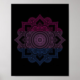 Poster Suporte Biológico A Lgbt Mandala Bi