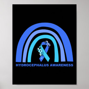Poster Suporte de Consciência Frio Azul Friso Arco-Íris
