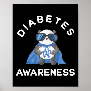 Poster Suporte de Sensibilização para a Diabetes Tipo 1 P