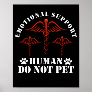 Poster Suporte Emocional Humano Não Pet - Serviço