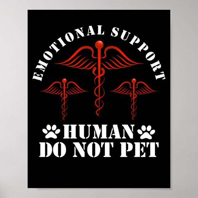 Poster Suporte Emocional Humano Não Pet - Serviço (Frente)