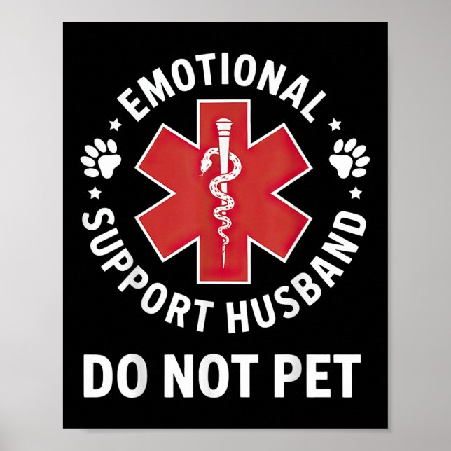 Poster Suporte Emocional Marido Não Pet (Frente)