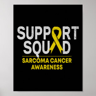 Poster Suporte Esquadrão Sarcoma Cancer Sensibilização Ri