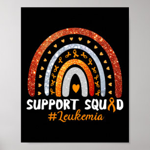 Poster Suporte Leucemia Esquadrão Consciencialização Lara