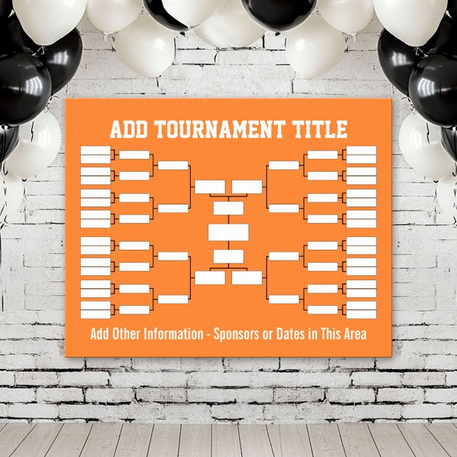 Poster Suporte para Torneio Esportivo (Tournament Bracket Poster)