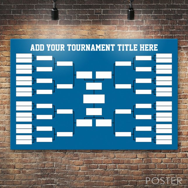 Poster Suporte para Torneio Esportivo (Custom Tournament Bracket)
