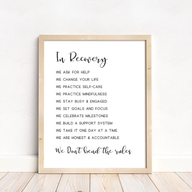 Poster Suporte Sober, recuperação de Vício (Criador carregado)