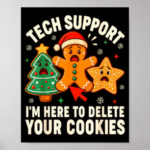 Poster Suporte Técnico de Natal Aqui Para Excluir Cookies