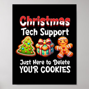 Poster Suporte Técnico de Natal Aqui Para Excluir Cookies