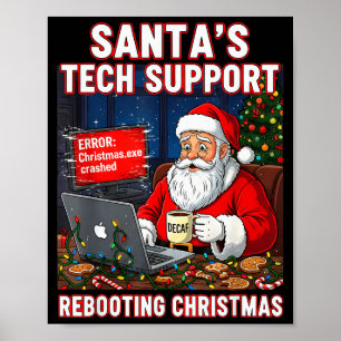 Poster Suporte Técnico do Papai Noel_ Reiniciando o Natal