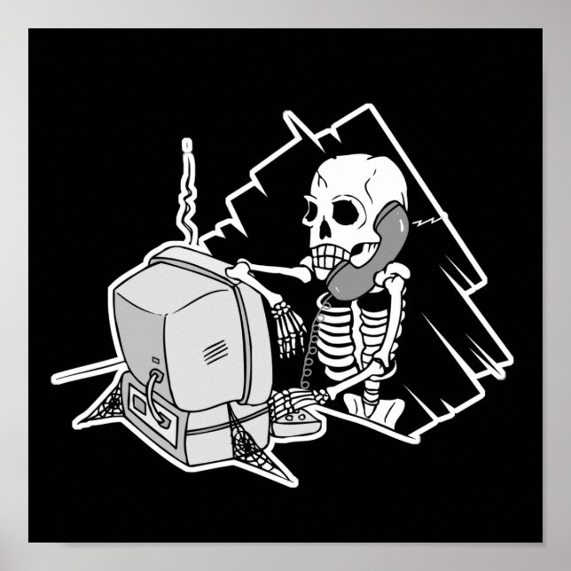 Poster suporte técnico para esqueletos ininterruptos (Frente)