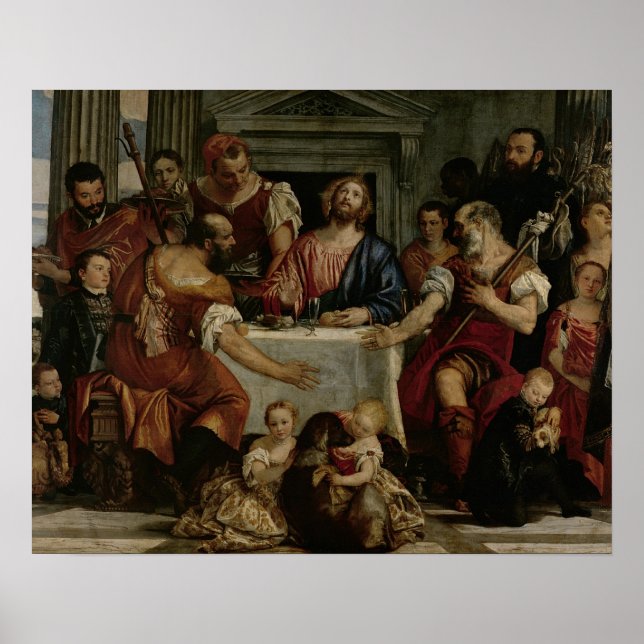 Poster Supper at Emmaus (oil on canvas) (Frente)
