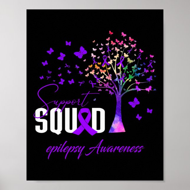 Poster Support Squad For Epilepsy Awareness  (Frente)