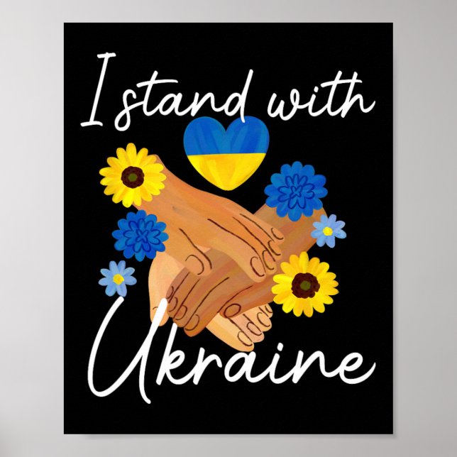 Poster Support Ukraine Peace Unity Ukraine Hope Awareness (Frente)