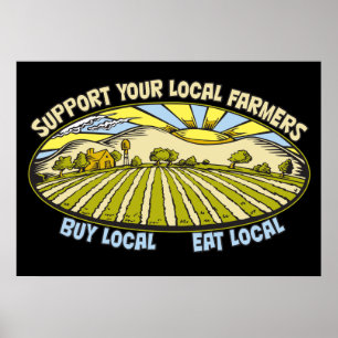 Poster Support Your Local Farmers