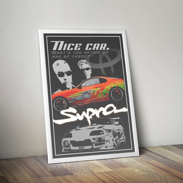 Poster Supra A80 Rápido e Furioso (Criador carregado)