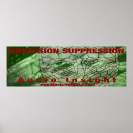 Poster "Supressão da Obsessão" 36"x12" (90cm x 30cm)