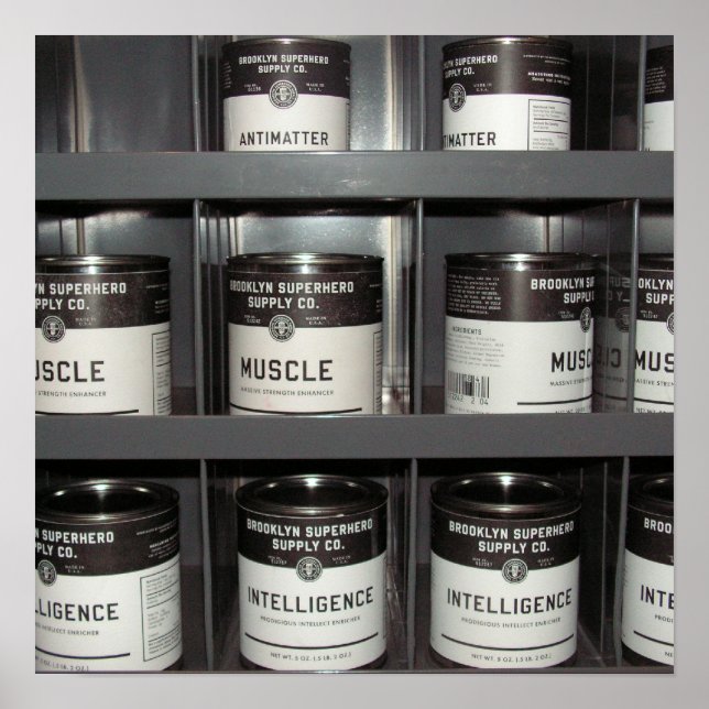 Pôster Suprimentos de Super-Herói (Frente)