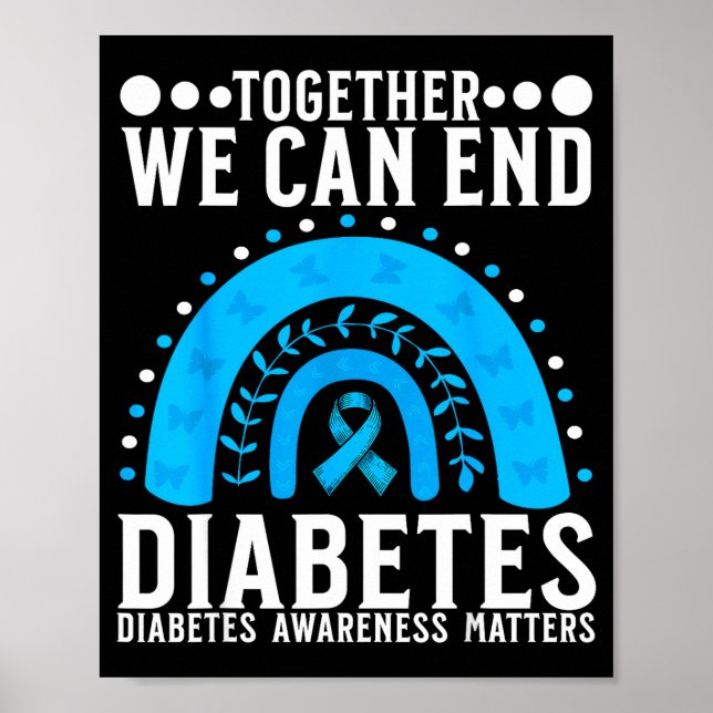 Poster Suprt Diabetes Awareness Month For Diabetes Women  (Frente)